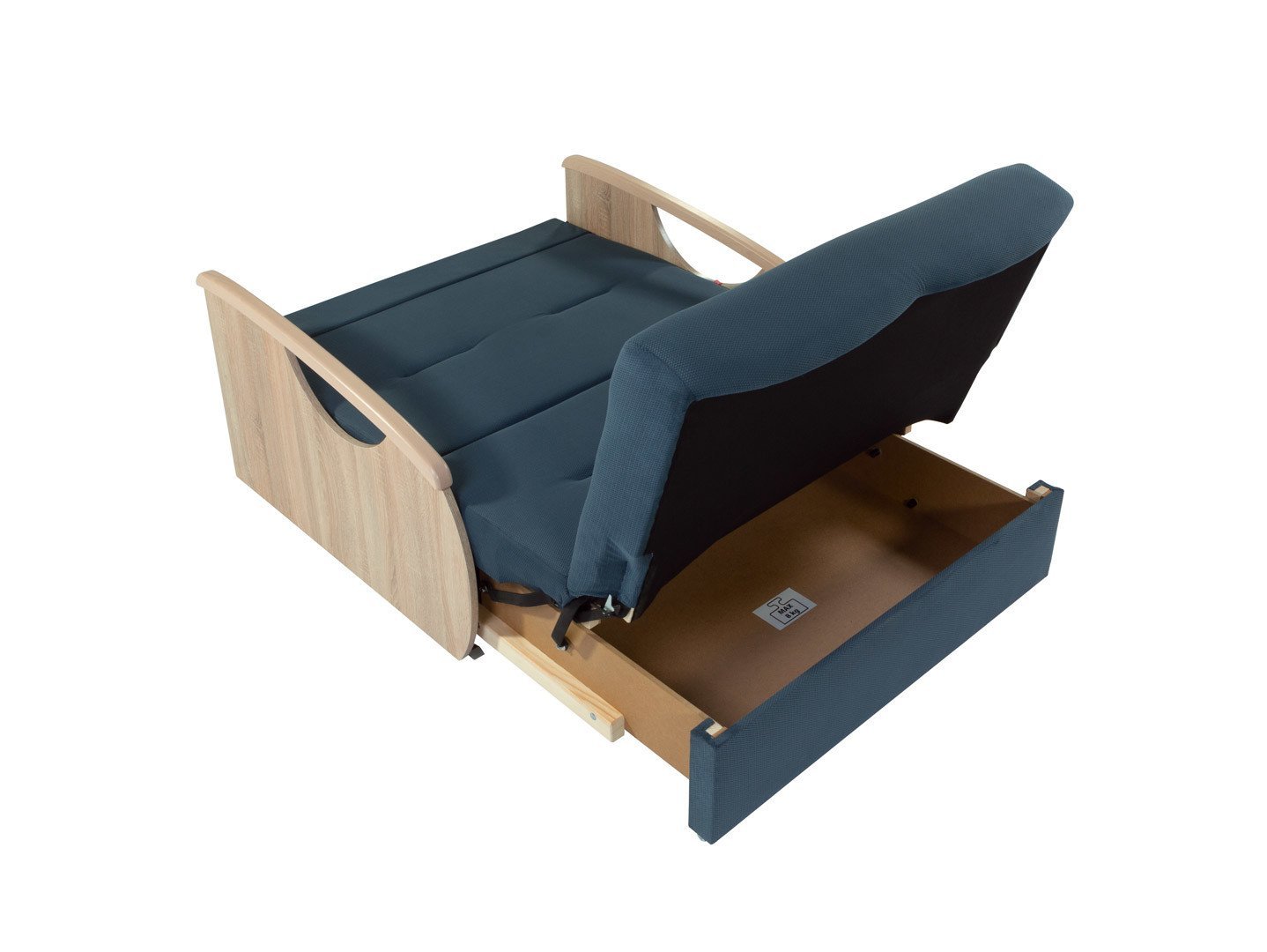 כורסא נפתחת למיטה בצבע כחול כהה דגם אידה - larso - אאוטלט רהיטים