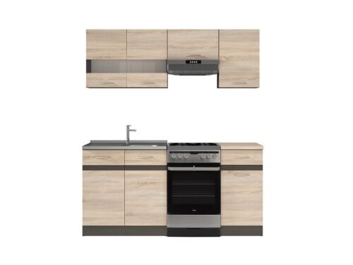 מטבח קומפלט עץ משולב דגם Junona Line 180