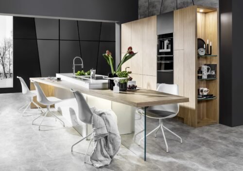 מטבח מודרני אלון דגם OKTAWIA DĄB