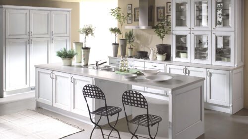 מטבח לבן אלגנט דגם MARZENA