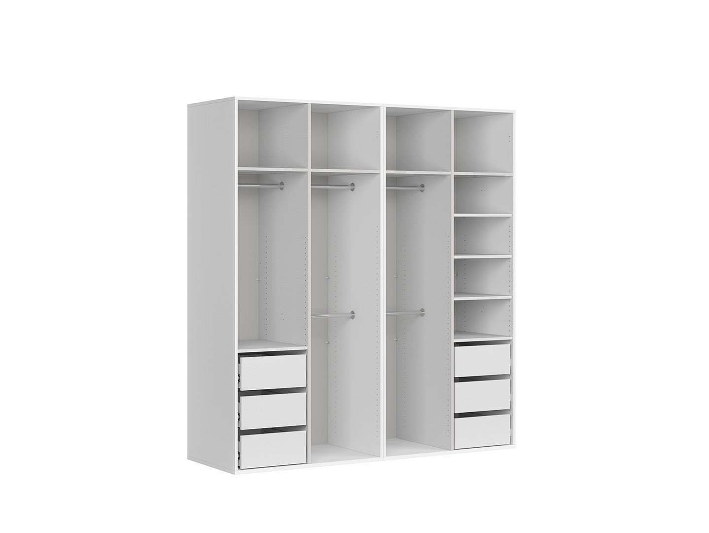 ארון בגדים 4 דלתות דגם 200 Flex