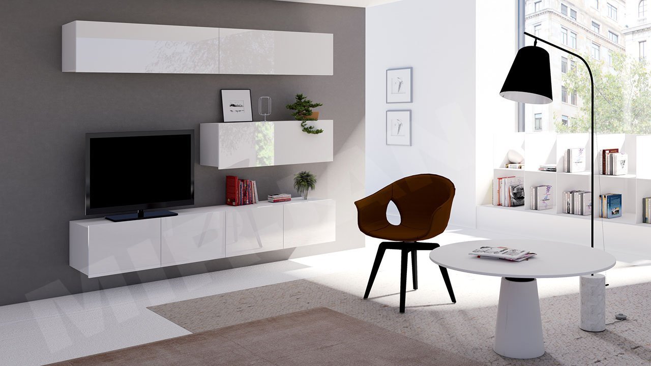 מזנון טלוויזיה לבן דגם Bralani VIII