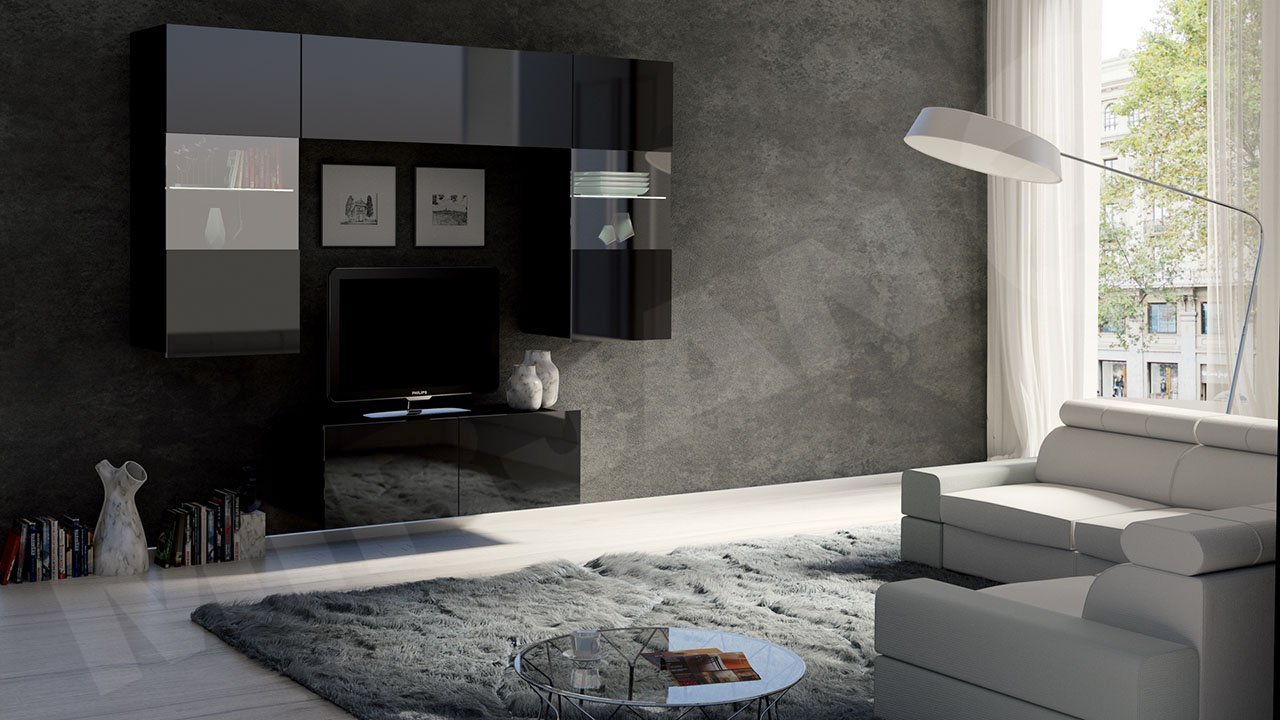 מזנון טלויזיה שחור דגם Bralani X