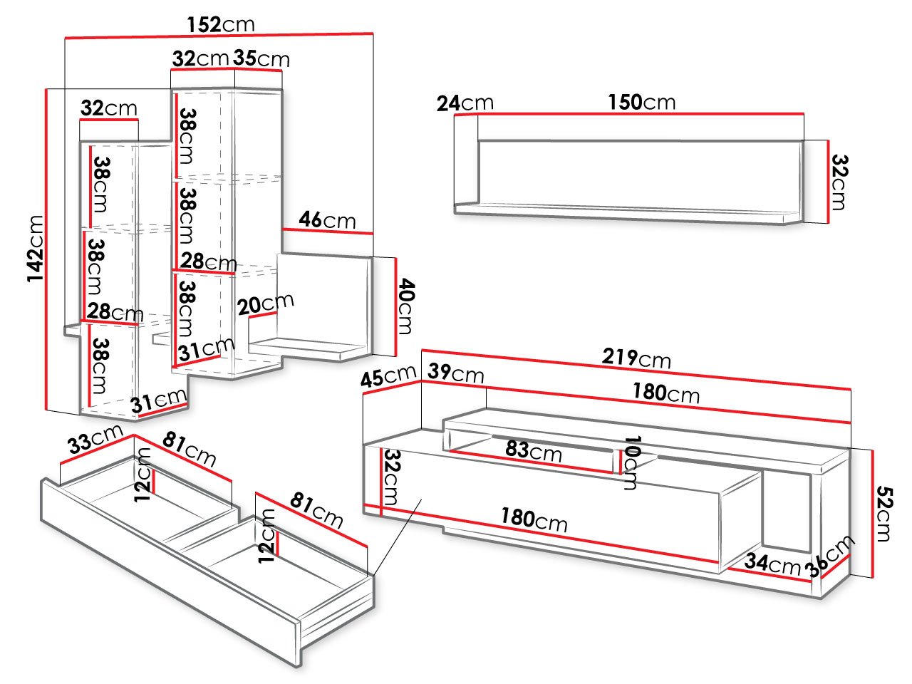 מידות מזנון Bota 09