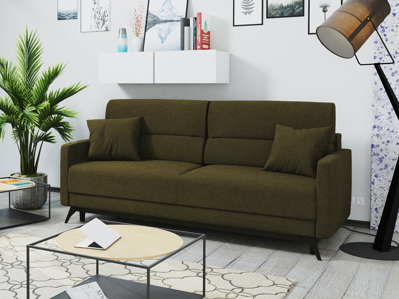 ספה ירוק חאקי Rafael