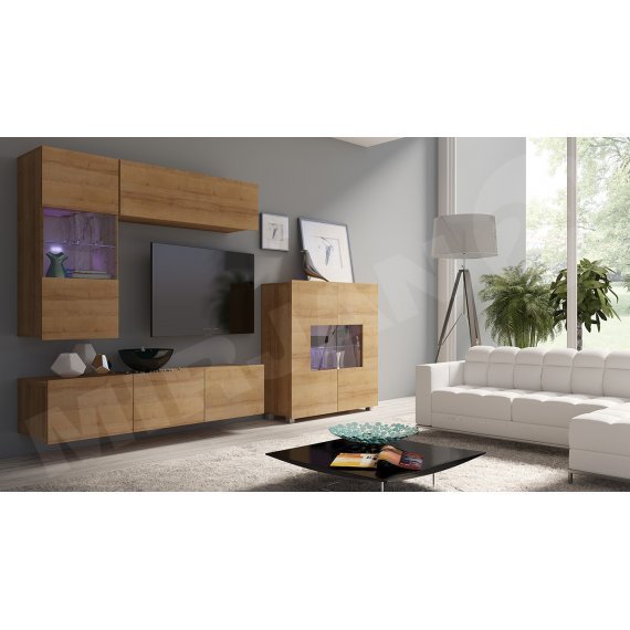 סט מזנון טלוויזיה בצבע עץ דגם Bralani III