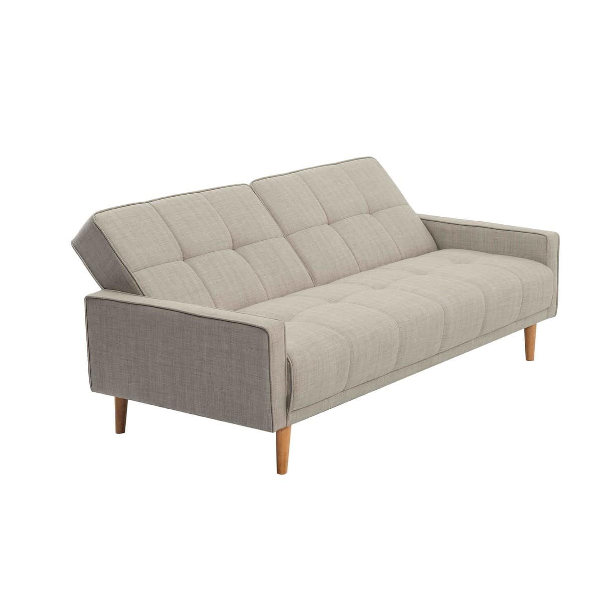 ספה תלת מושבית נפתחת למיטה וחצי בצבע בז' דגם ERICA מבית אאוטלט רהיטים