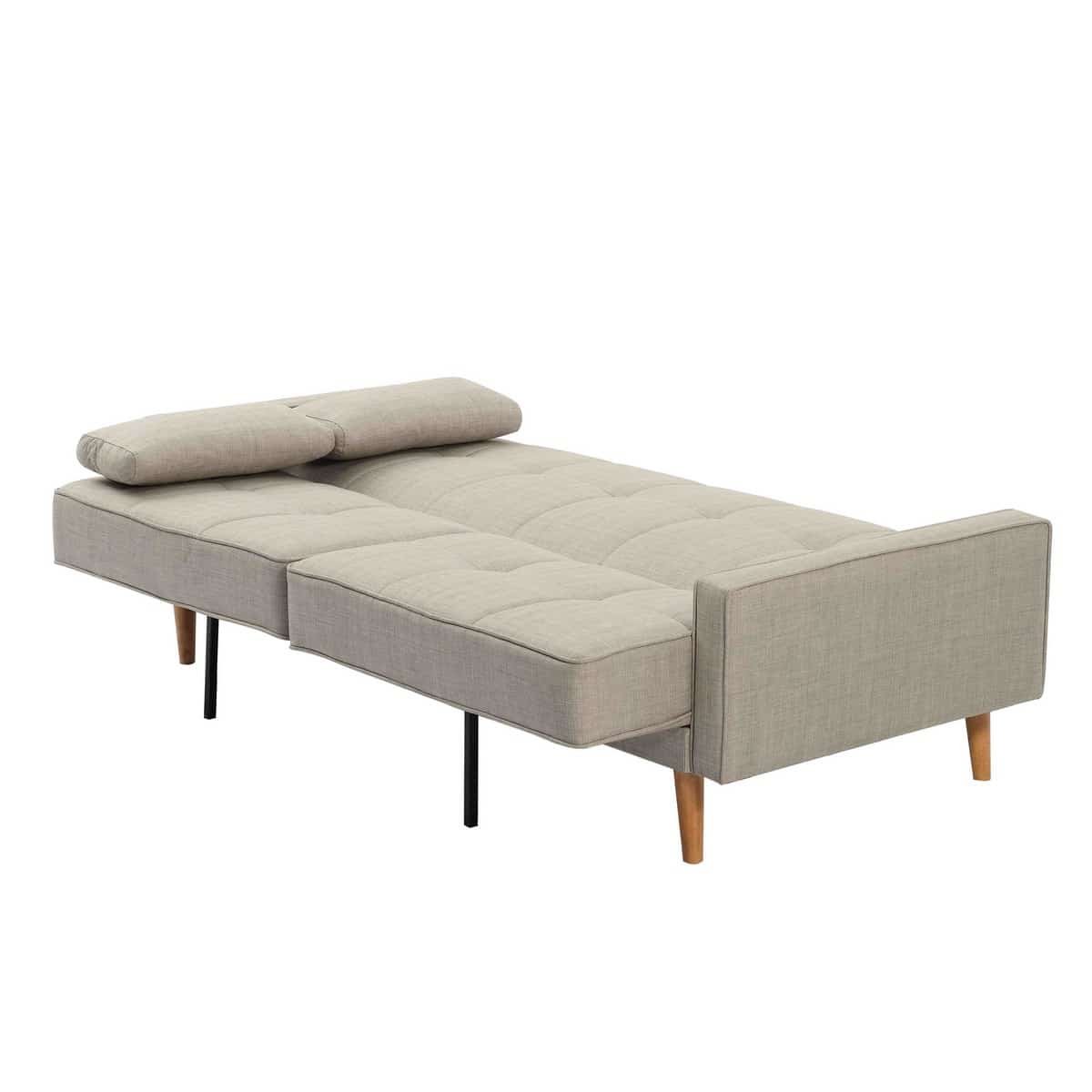 ספה תלת מושבית נפתחת למיטה וחצי בצבע בז' דגם ERICA מבית אאוטלט רהיטים