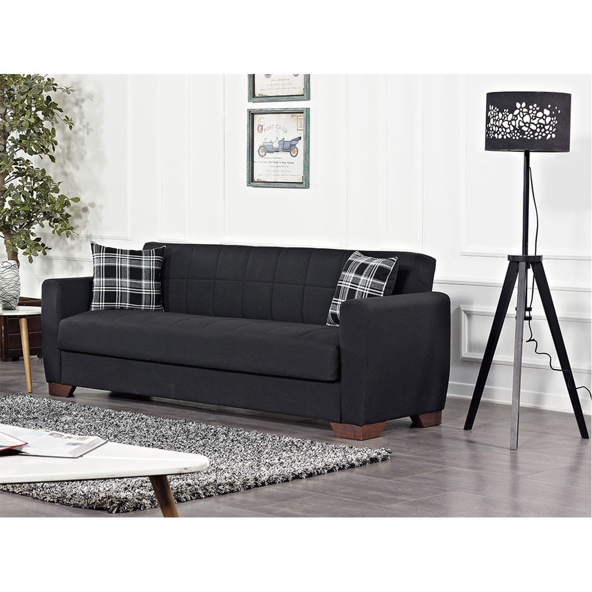 ספה נפתחת למיטה עם ארגז מצעים דגם FAMUS מבית אאוטלט רהיטים