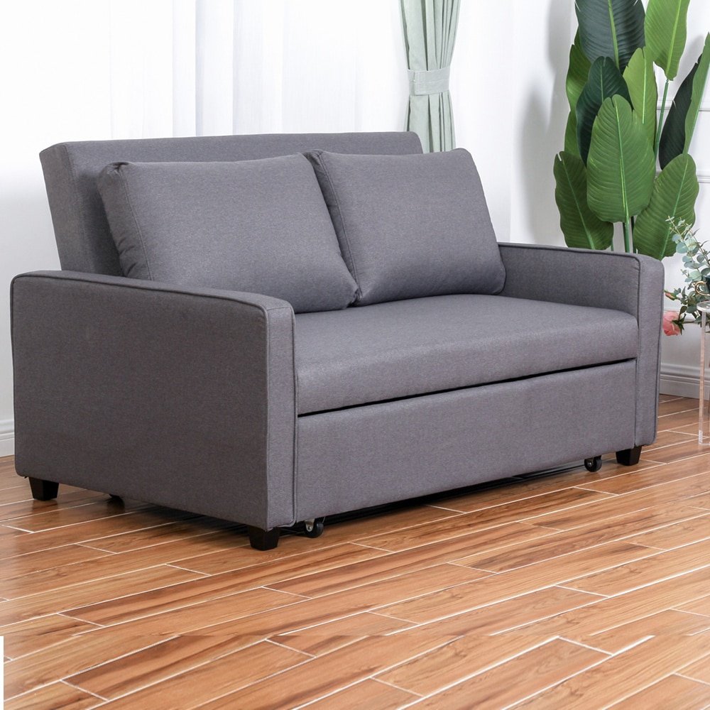 ספה נפתחת למיטה זוגית עם ראש מתכוונן SMILE מבית אאוטלט רהיטים