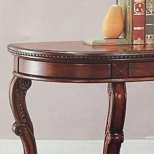 שולחן מעוצב מעץ Mahogany עתיק, חלקים יפים וקלאסיים עם קישוטים מיוחדים.